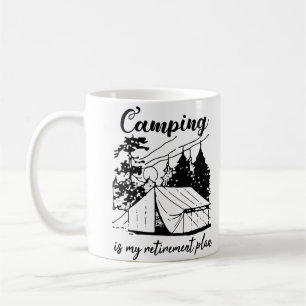 Caneca De Café Acampamento é meu plano de aposentadoria 2021 acam
