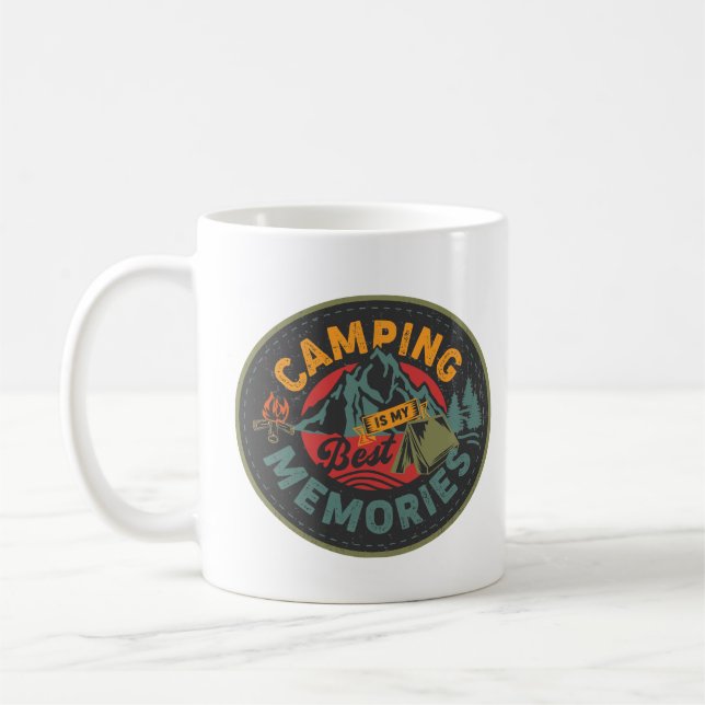 Caneca De Café Acampamento É Minha Melhor Memória (Esquerda)