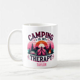Caneca De Café Acampamento É Minha Terapia