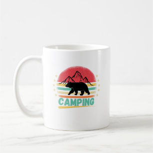 Caneca De Café Acampamento engraçado, acampamento Vibes