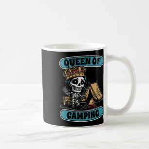 Caneca De Café Acampamento Esqueleto de Tenda - Rainha da Fogueir