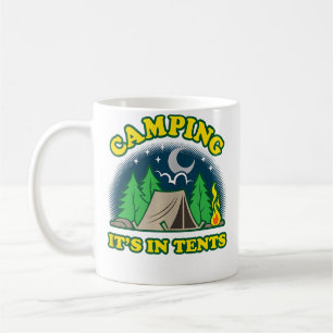 Caneca De Café Acampamento Está Em Barracas (Intenso) Piada de Pa