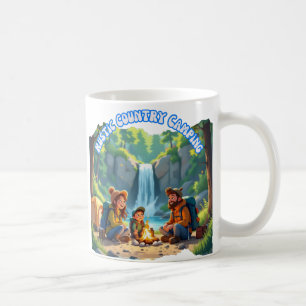 Caneca De Café Acampamento Familiar Rústico Moderno
