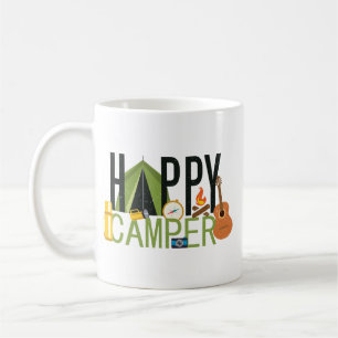 Caneca De Café Acampamento Feliz Camper Tent