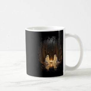 Caneca De Café Acampamento Gótico de Fogo de Acampamento Fantasma