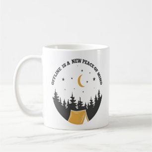 Caneca De Café Acampamento Lunar Tranquilo Offline