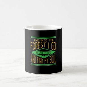 Caneca De Café Acampamento - Na Floresta Eu Vou Engraçado Acampam