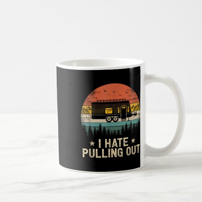 Caneca De Café Acampamento Odeio Tirar Trailer de Viagem Camper A (Direita)
