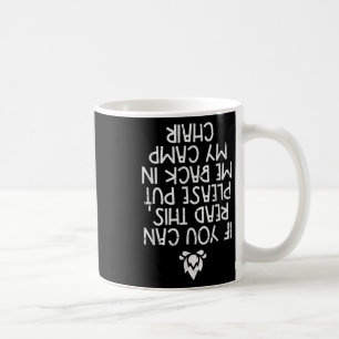 Caneca De Café Acampamento Se Você Pode Ler Isto Camper Divertido