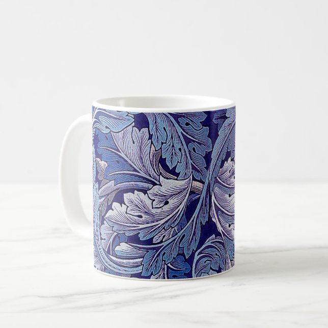 Caneca De Café Acanthus Purple, William Morris (Frente Esquerda)