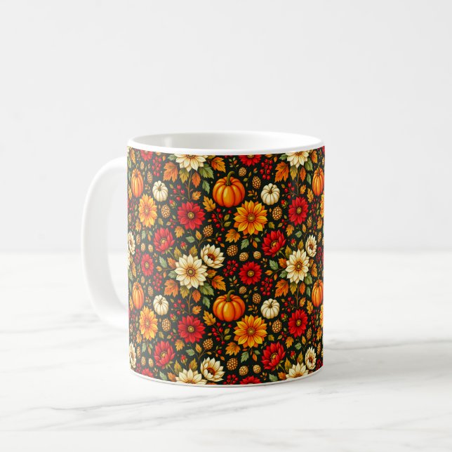 Caneca De Café Ação de Graças Brilhante (Frente Esquerda)