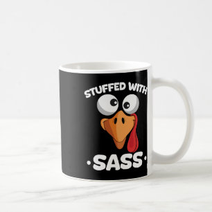 Caneca De Café Ação de Graças com Amigos e Família com Atitude Co