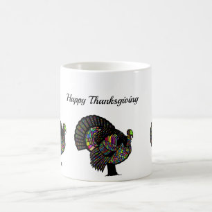 Caneca De Café Ação de Graças de Pássaro da Turquia