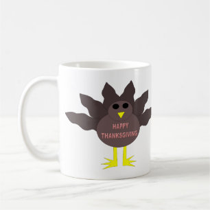 Caneca De Café Ação de Graças Dependeu A Turquia Mug