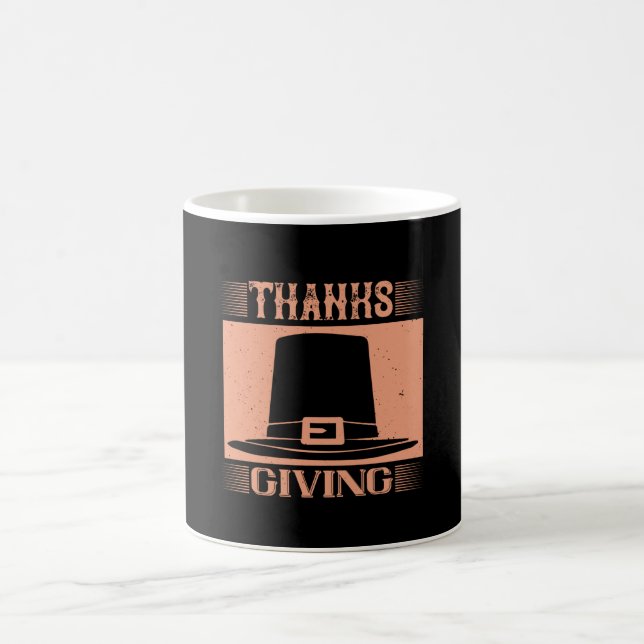 Caneca De Café Ação de Graças - Obrigados (Centro)