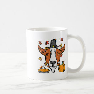 Caneca De Café Ação de Graças Peregrino Goat Engraçado Queda Home