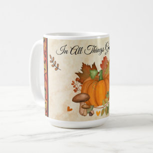 Caneca De Café Ação de Graças Pumpkin Mug