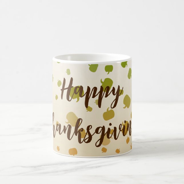 Caneca De Café Ação de Graças Pumpkins (Centro)