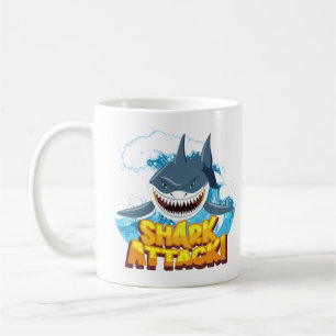 Caneca De Café ação do tubarão
