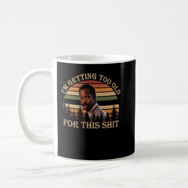 Caneca De Café Ação Filme Polícia Americana Letal Motivacional W (Esquerda)