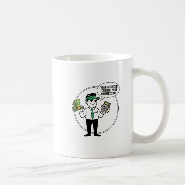 Caneca De Café Accountant Life Essentials – Professional Finance  (Direita)