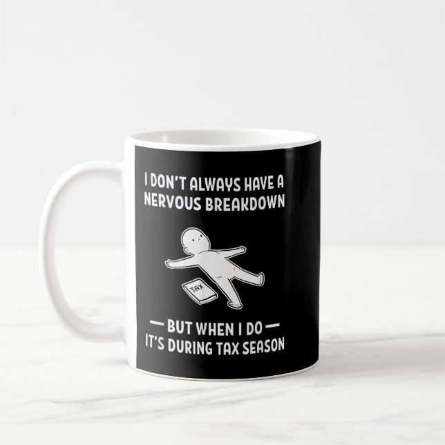Caneca De Café Accountant Tax Preparer Funny Tax Season  (Esquerda)