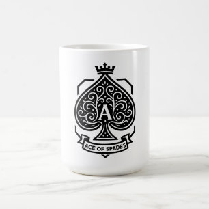 Caneca De Café Ace of Spades Crest — Filigre Crowado