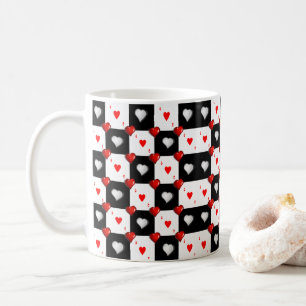 Caneca De Café Ace Red Hearts Mug