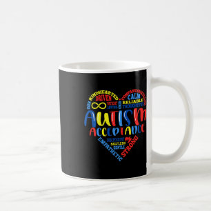 Caneca De Café Aceitação Autismo Atenção Mês de Suporte Quebra-ca