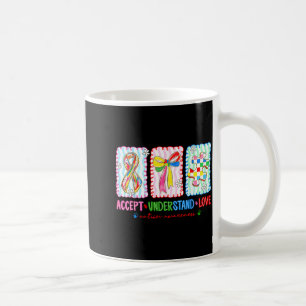 Caneca De Café Aceitação do autismo entende amor autismo mãe veri