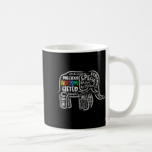 Caneca De Café Aceitação do Elefante de Conscientização do Autism
