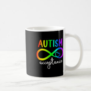 Caneca De Café Aceitação Infinito Autismo Cardíaco Mês de Consciê