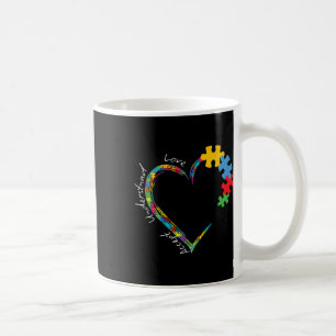 Caneca De Café Aceitar Amor Compreender Autismo Suporta Autismo E