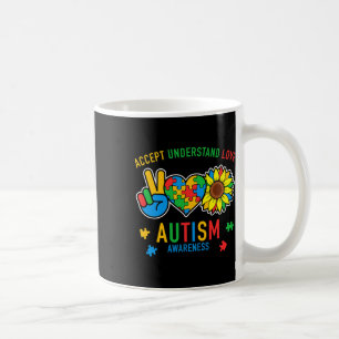 Caneca De Café Aceitar Compreender Autismo Atenção Ao Amor
