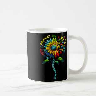 Caneca De Café Aceitar Entender Amar Girassol Consciência do Auti