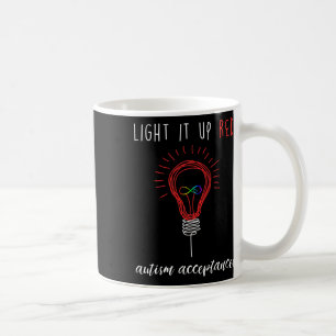 Caneca De Café Acenda-O De Vermelho Para Aceitação De Consciência
