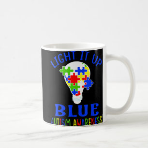 Caneca De Café Acenda-O Quebra-cabeça de Consciência do Autismo A