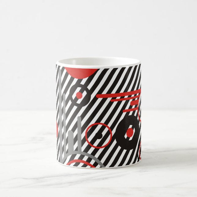 Caneca De Café acesso | listras negras (Centro)