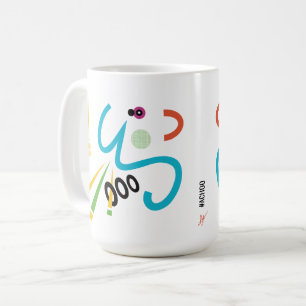 Caneca De Café Achoo Abstrato Modern Art Retro Mug