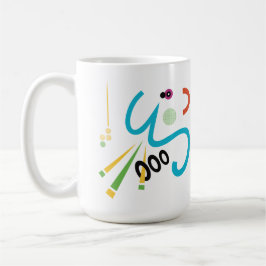 Caneca De Café Achoo Abstrato Modern Art Retro Mug