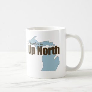 Caneca De Café Acima do norte - Michigan