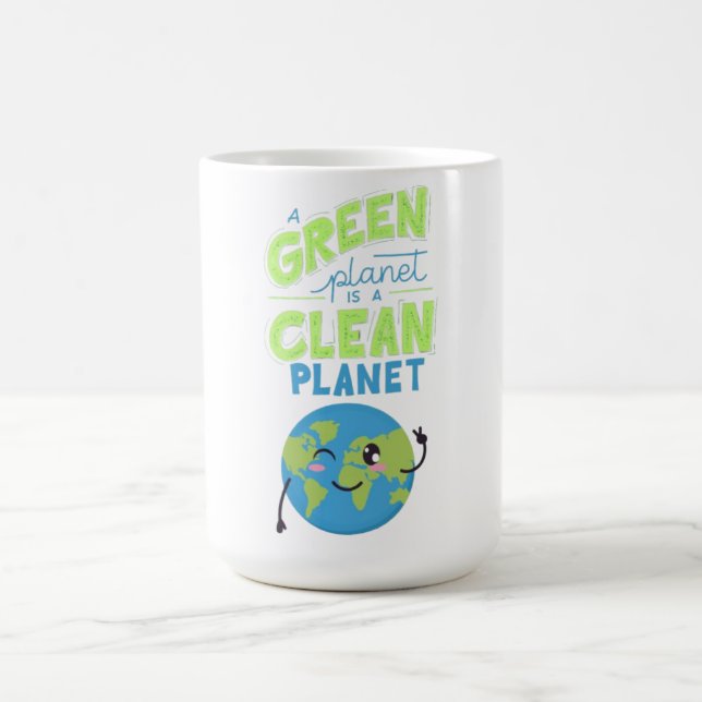 Caneca De Café Acionado pelo Verde: prospere com a Natureza" (Centro)