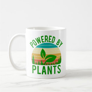 Caneca De Café Acionado Por Plantas Engraçadas Vegan Vintage Suns