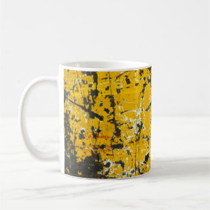Caneca De Café Aço Russo Velho, Fundo Texturizado.
