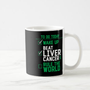 Caneca De Café Acordar Bater Câncer de figado Regra O Mundo