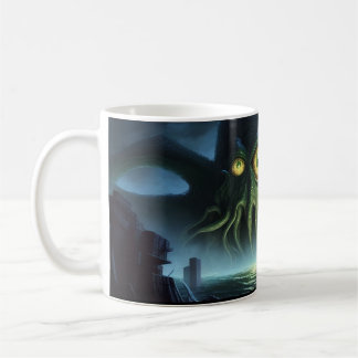 Caneca De Café Acordar e Chamem Forth Cthulu!