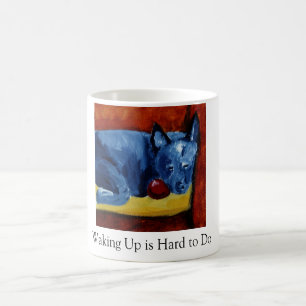 Caneca De Café Acordar é duro de fazer