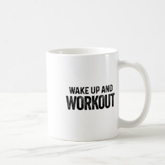 Caneca De Café Acordar E Workout - Malhação Motivacional Bodybui