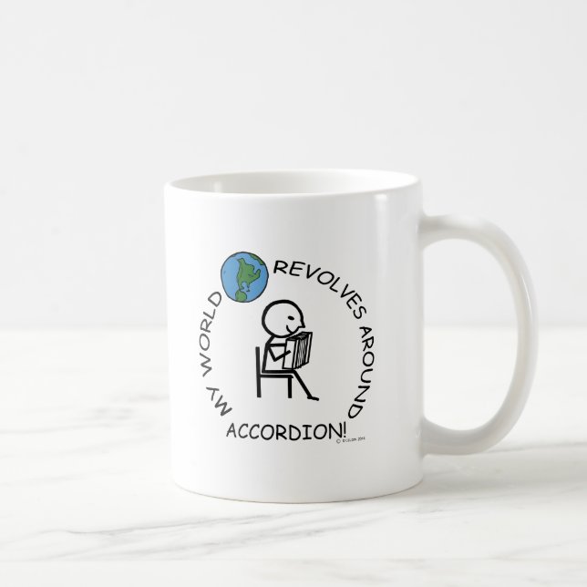 Caneca De Café Acordeão - Mundo Revola-se (Direita)