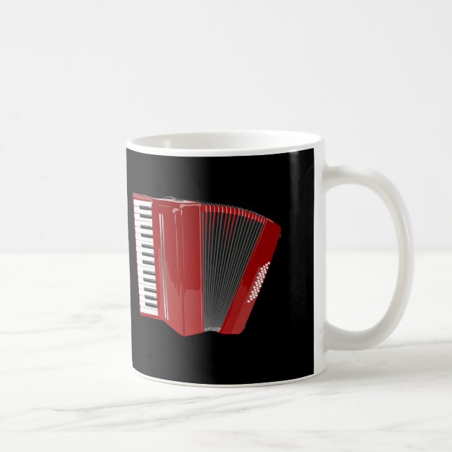 Caneca De Café Acordeão: o acordeão vermelho (Direita)